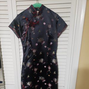 Peony brand Shanghai China Black and Red Dress